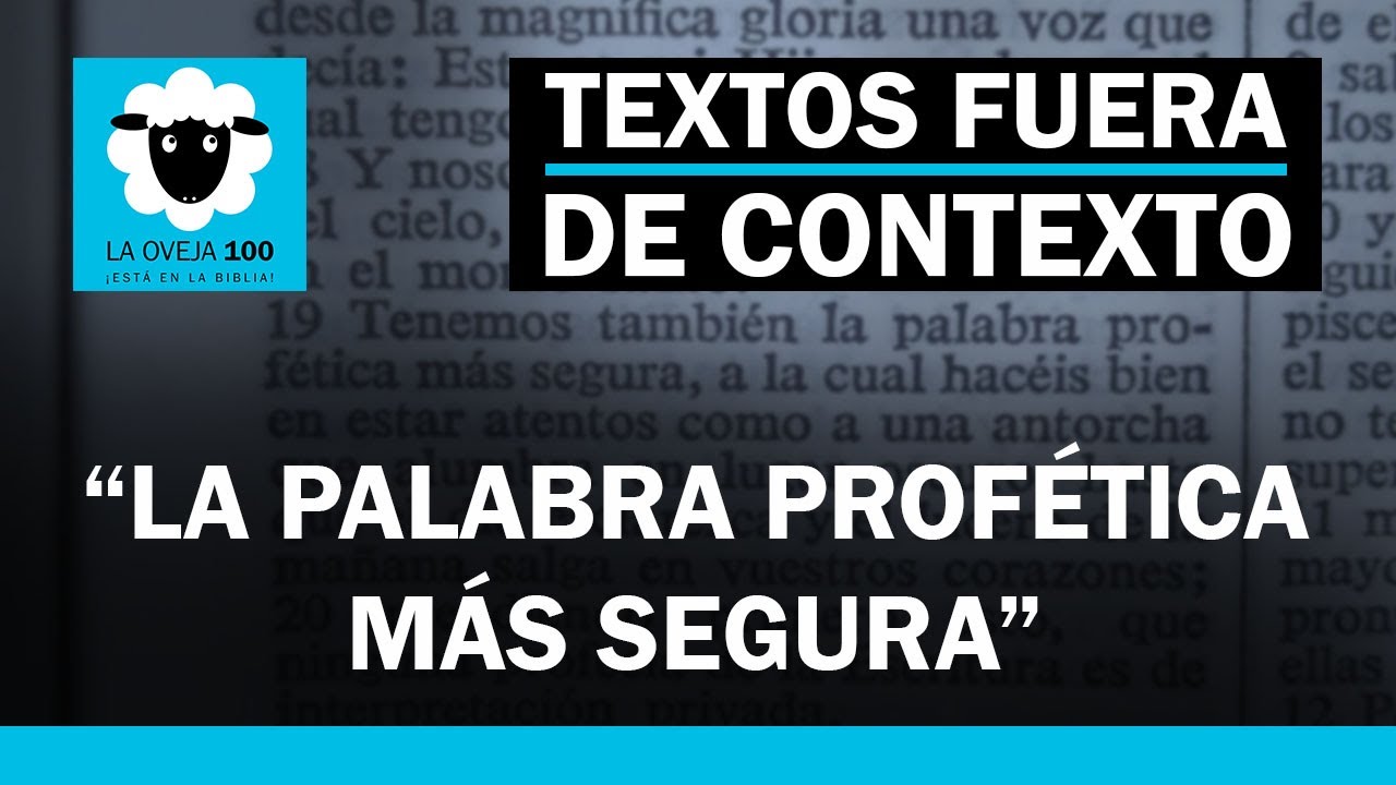 cuál es la palabra profética más segura