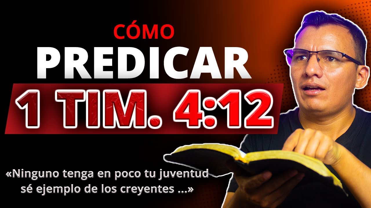 estudio de 1 timoteo 4 12