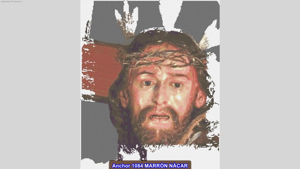 jesus nazareno en punto de cruz