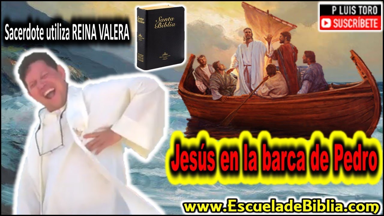 jesus predica en la barca de pedro