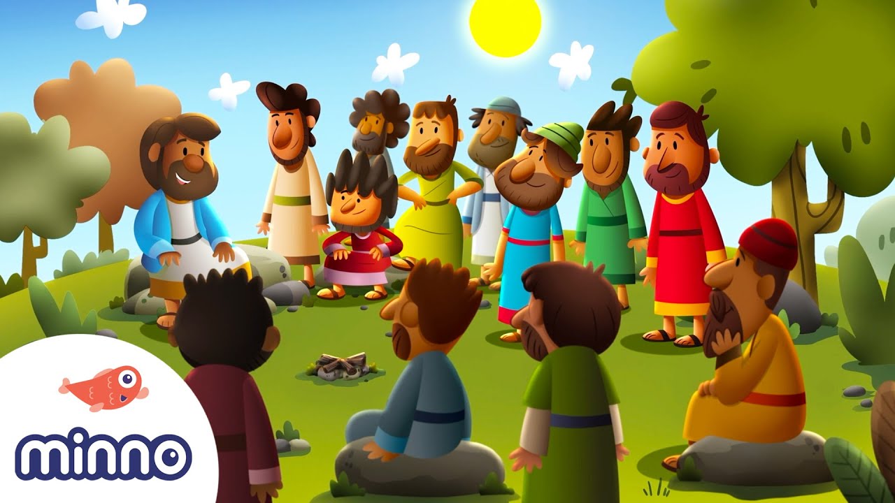 jesus y sus discipulos para niños