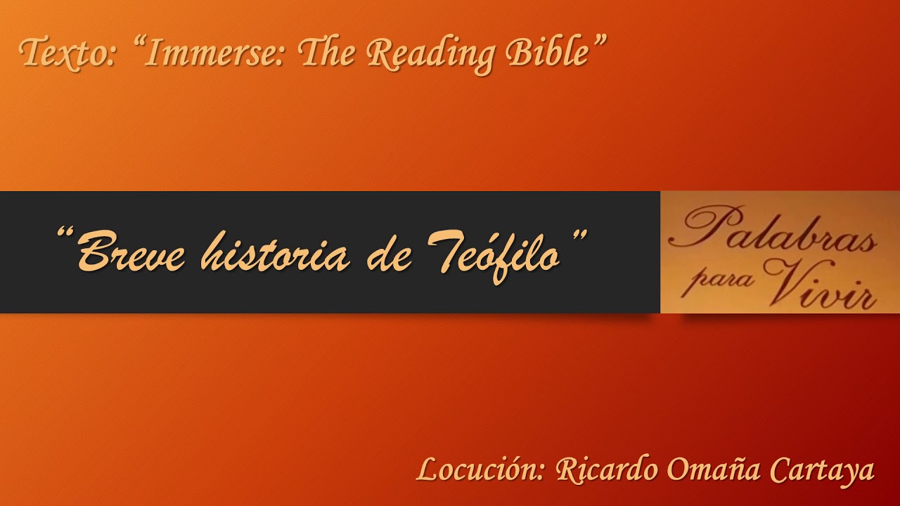 porque lucas le escribio a teofilo