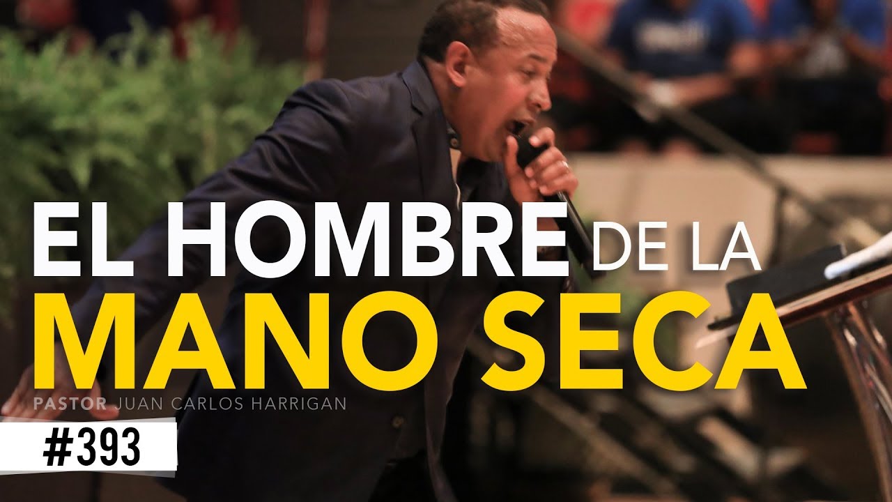 predica escrita sobre el hombre de la mano seca