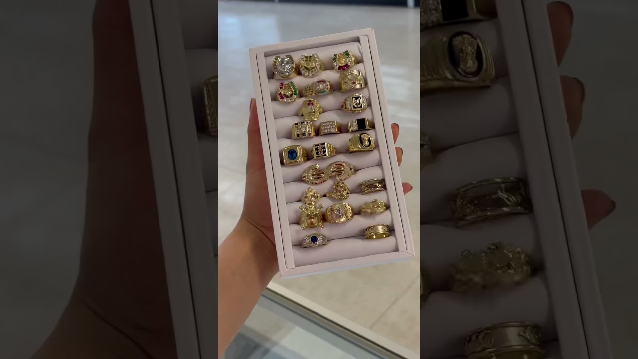 anillos de oro para hombre caballos