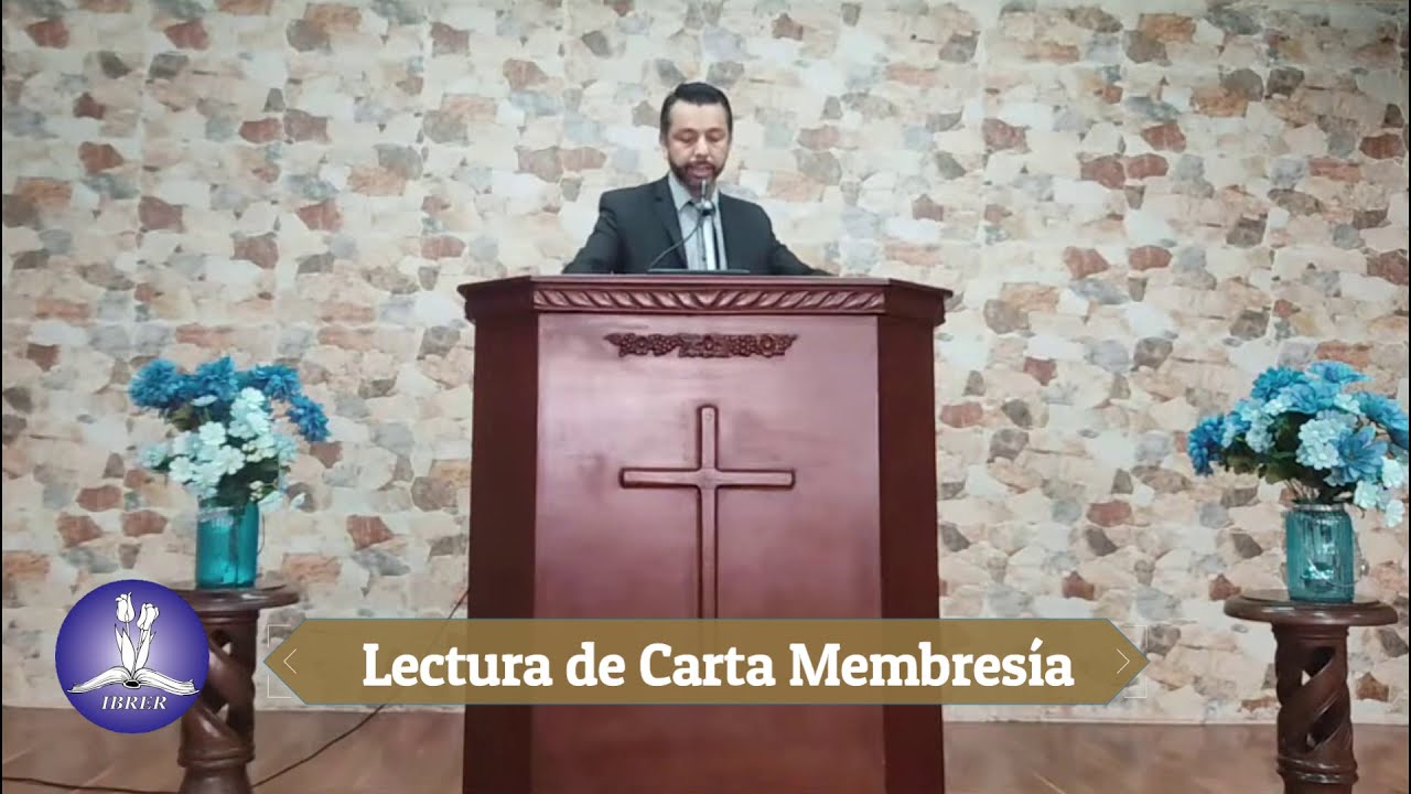 carta de membresia de iglesia evangelica
