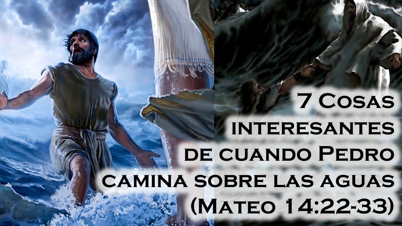 enseñanza de pedro cuando camina sobre las aguas