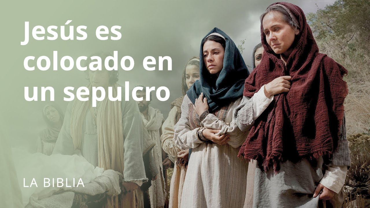 jesus es colocado en el sepulcro