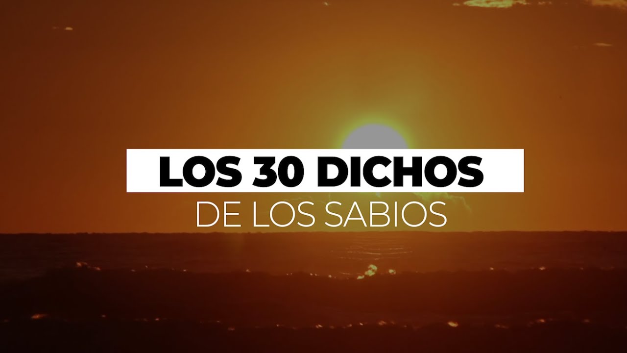 los 30 dichos de los sabios