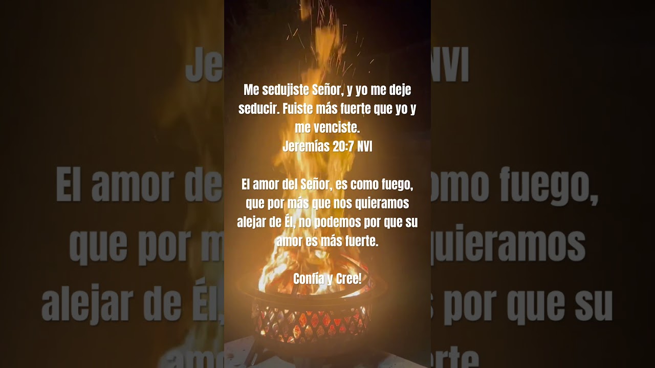 me sedujiste con tu amor biblia