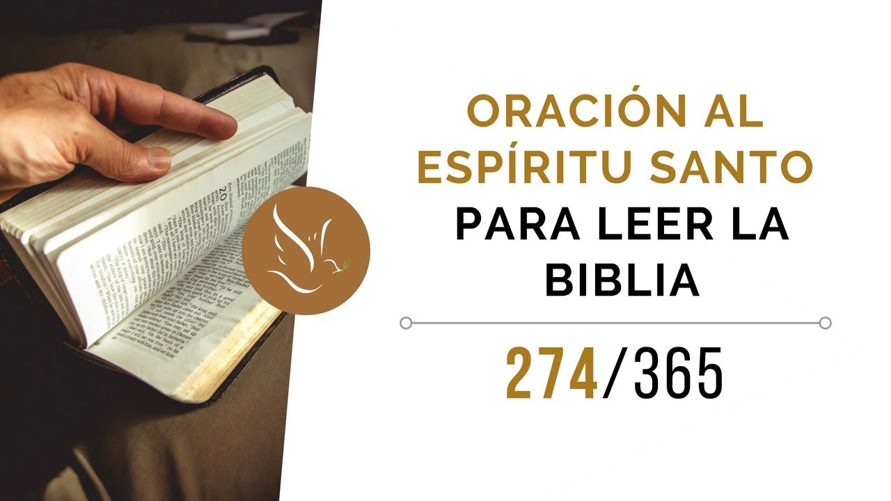 oracion al espiritu santo para leer la biblia