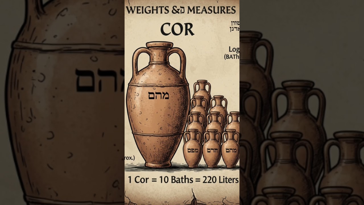 pesos y medidas en la biblia