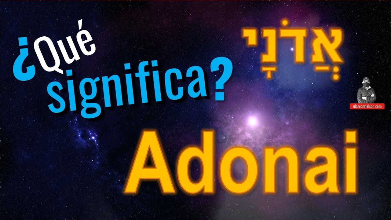 que significa adonai segun la biblia